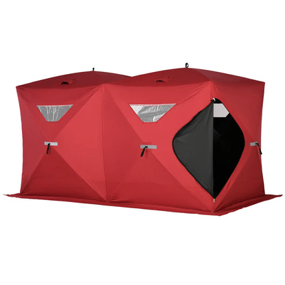 5-8 Person Pop-Up Ice Fishing Shelter, Portable Tent, Red Ice Fishing Tents at Gallery Canada