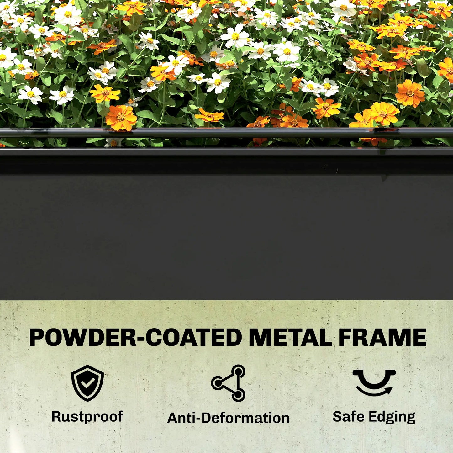 Metal Raised Garden Bed With Greenhouse Cover, Black Raised Garden Beds at Gallery Canada