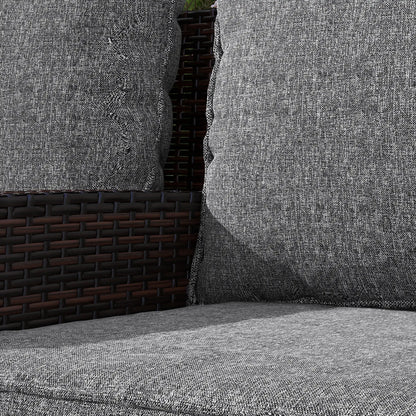 4-Piece Seat Cushion Pillows, Patio Chair Cushions with Back, Grey Patio Chair Cushions at Gallery Canada
