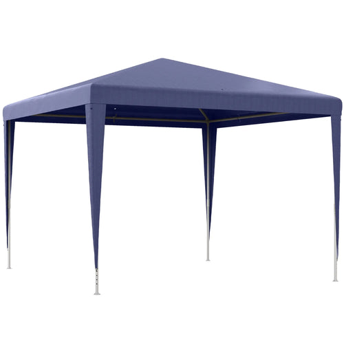 10x10ft Portable Party Tent, Folding Garden Canopy, Dark Blue