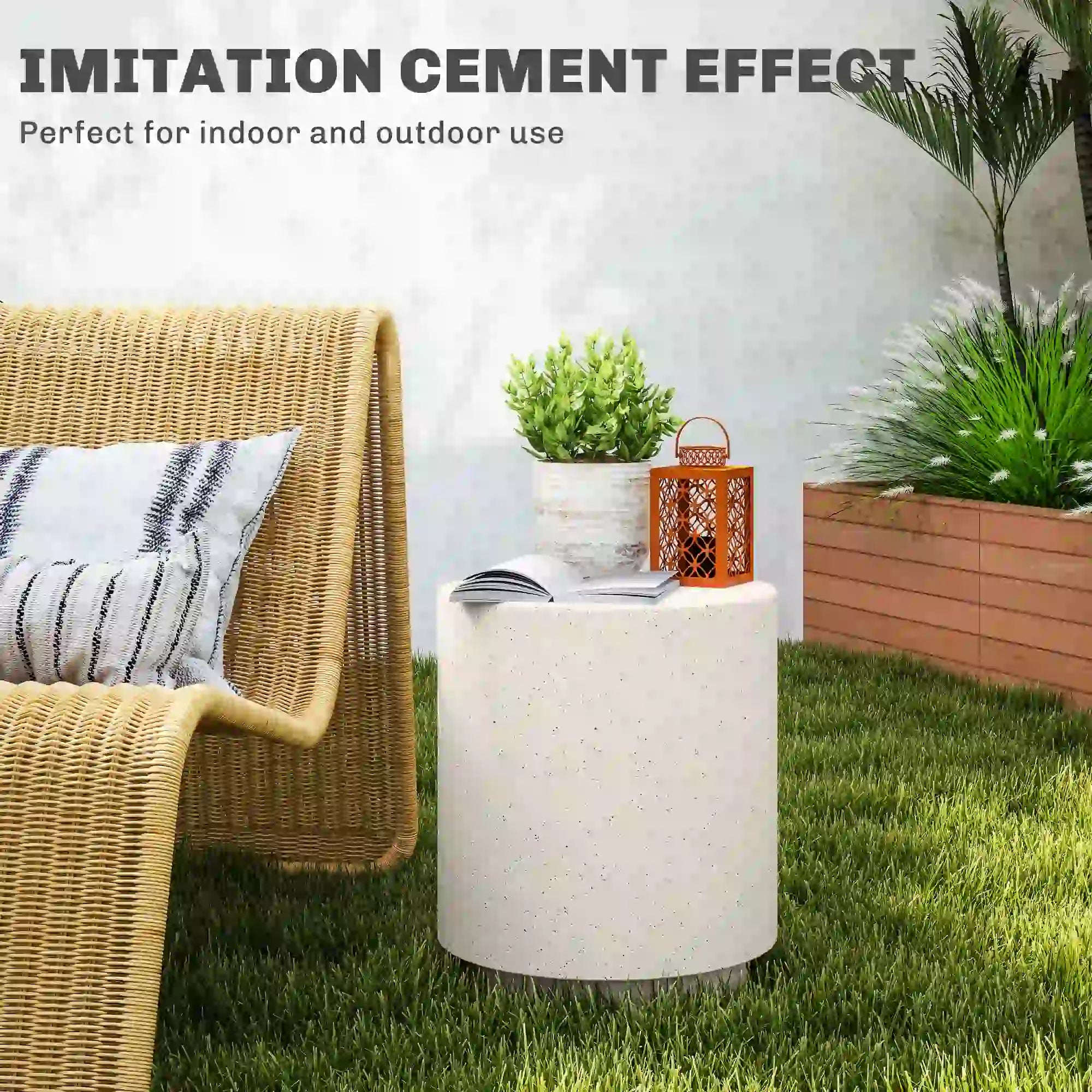 Terrazzo Finish Side Table, 17