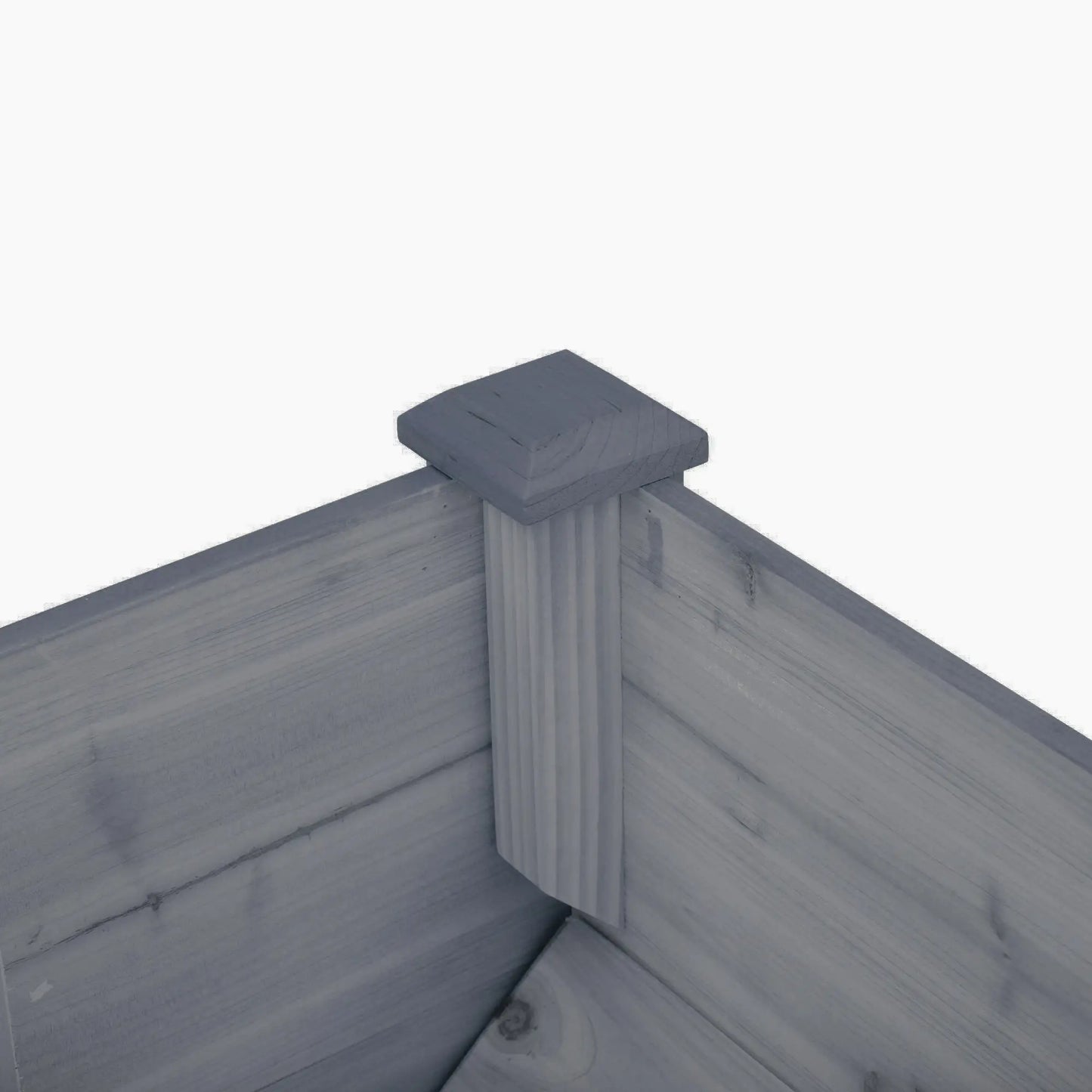 Wooden Raised Garden Stand, 48" x 24" x 32", Grey Raised Garden Beds at Gallery Canada