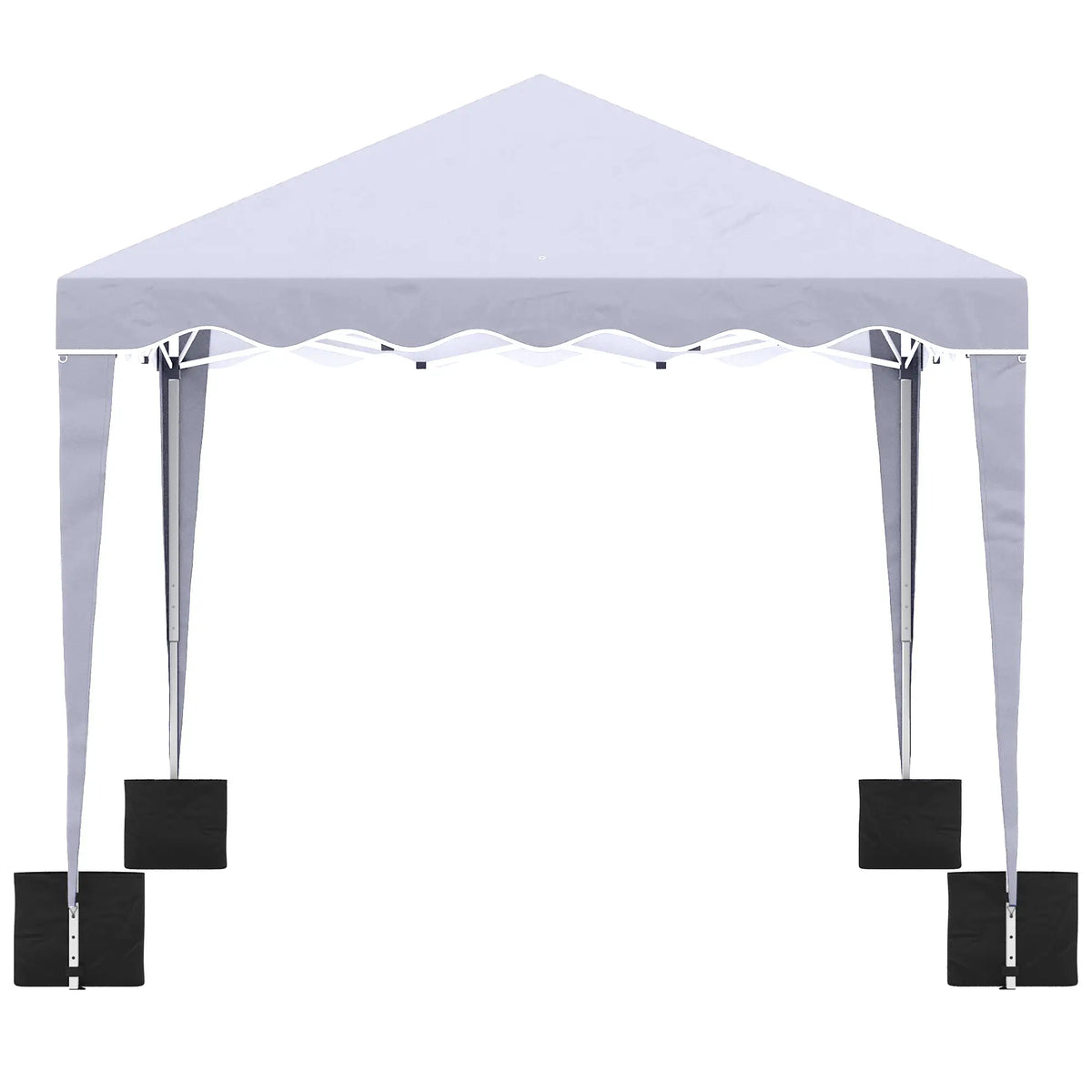10' x 10' Pop Up Canopy Tent, Adjustable Height, Carry Bag, White Pop Up Canopies at Gallery Canada