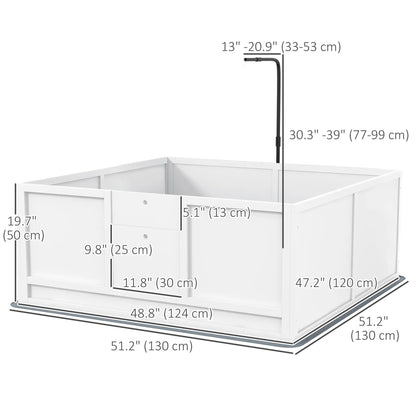 Dog Whelping Box, Waterproof Pad, Adjustable Door, 49" x 47" Houses, Kennels & Pens at Gallery Canada