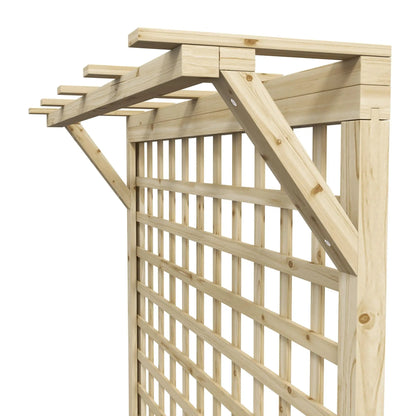 Wood Planter with Trellis, Raised Garden Bed, Privacy Screen, Natural Wood Raised Garden Beds at Gallery Canada