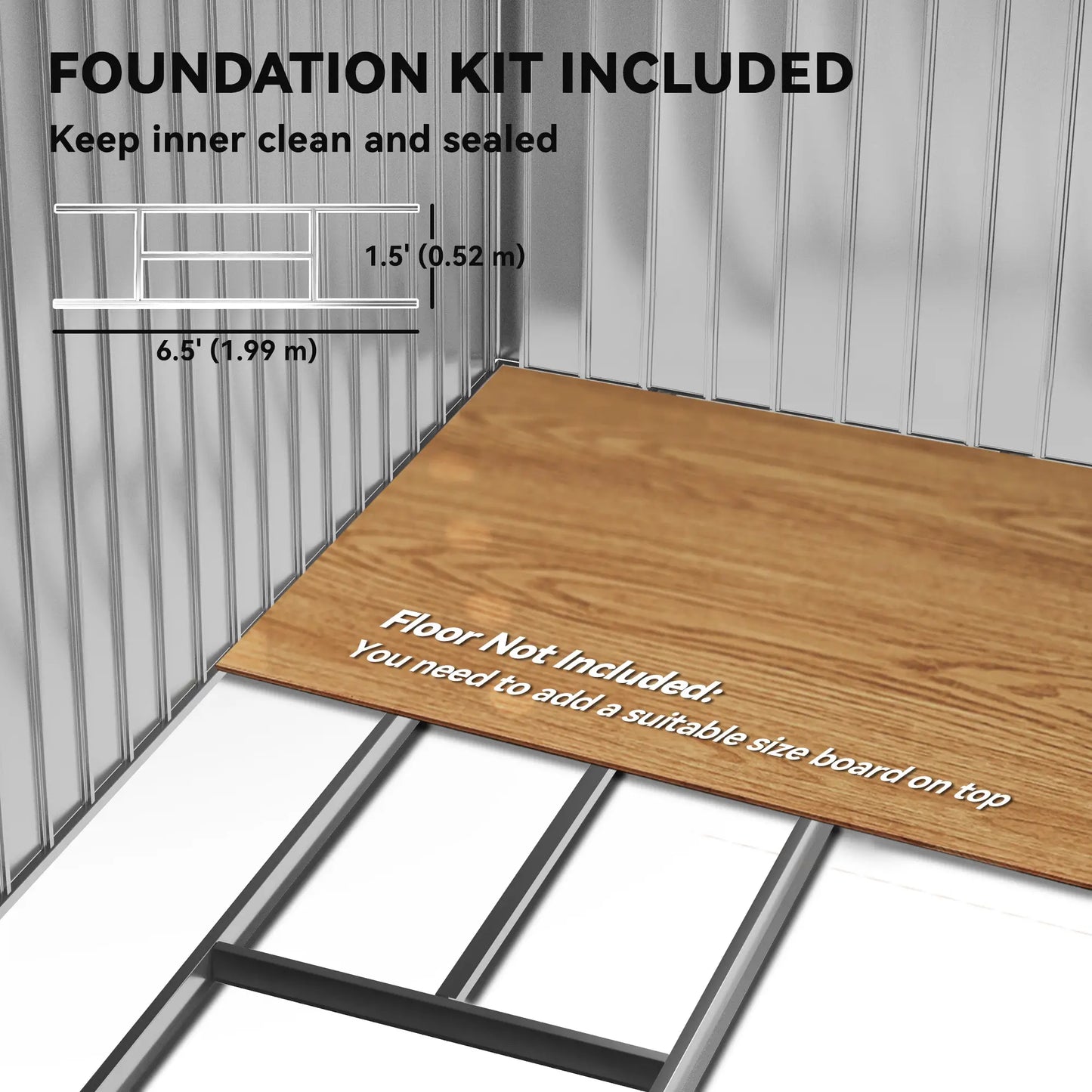 7' x 4' x 6' Garden Storage Shed, Metal Tool House, Yellow Sheds at Gallery Canada