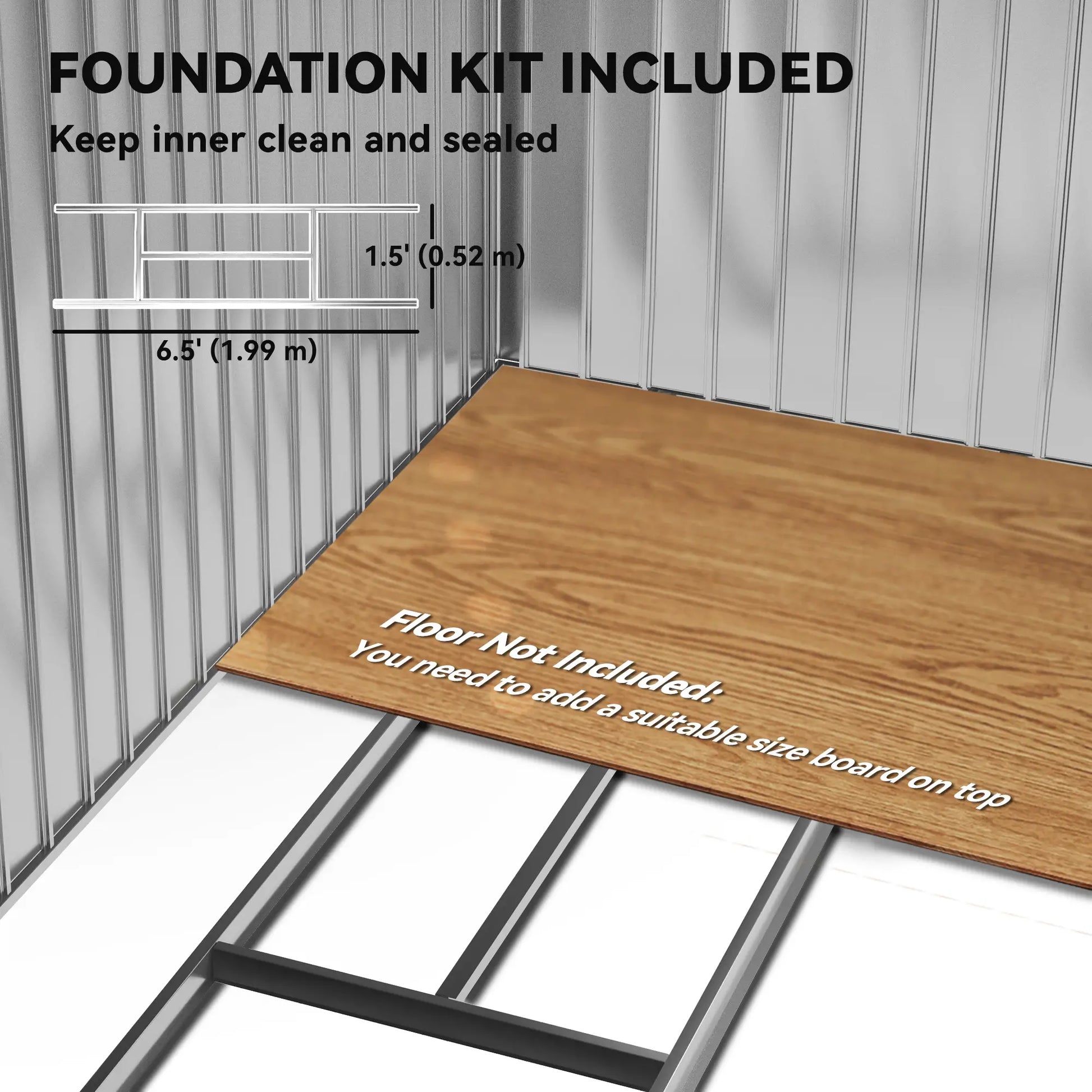 7' x 4' x 6' Garden Storage Shed, Metal Tool House, Yellow Sheds at Gallery Canada