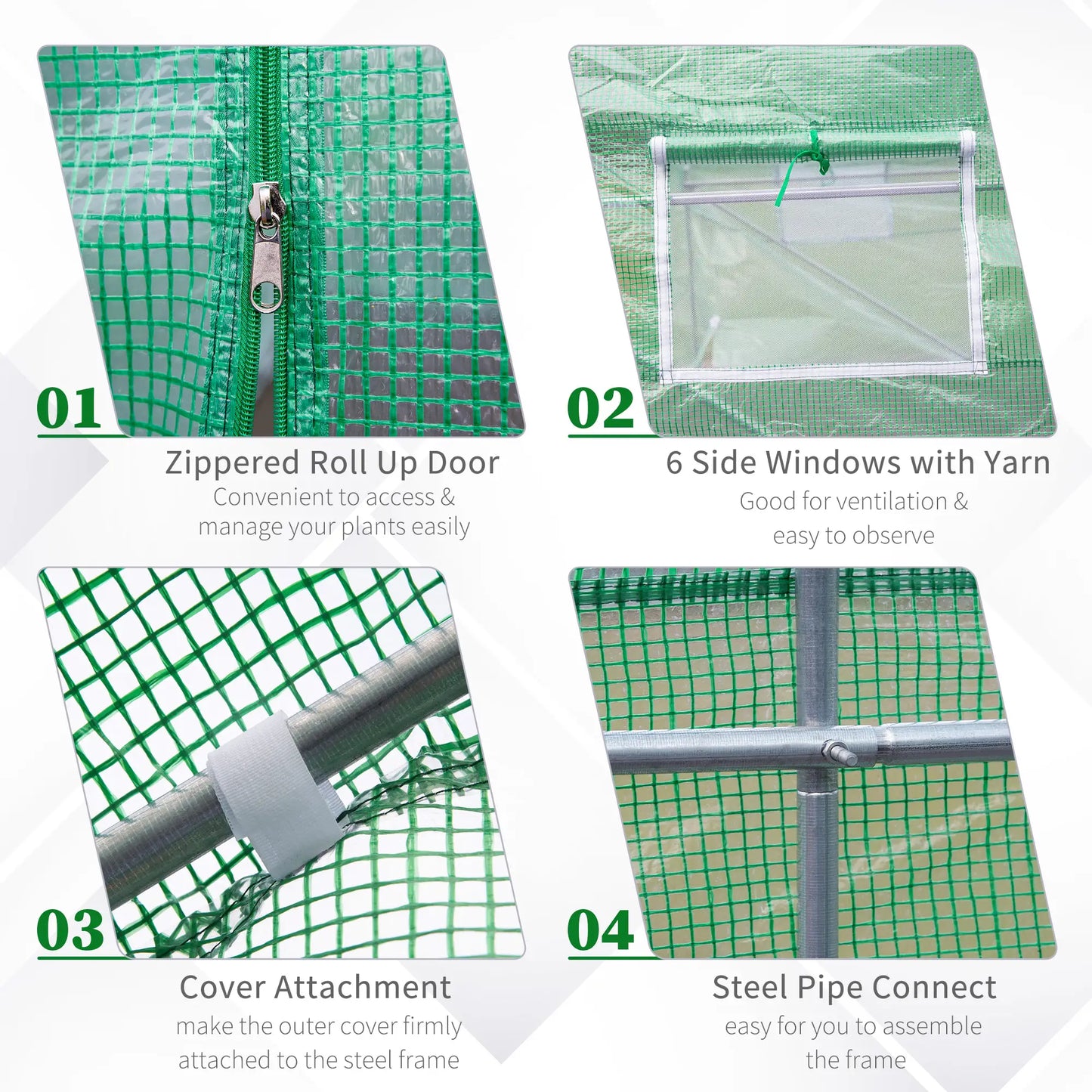 Walk-In Greenhouse, Portable Garden Plant Greenhouse, Premium Steel Frame Walk In Greenhouses at Gallery Canada