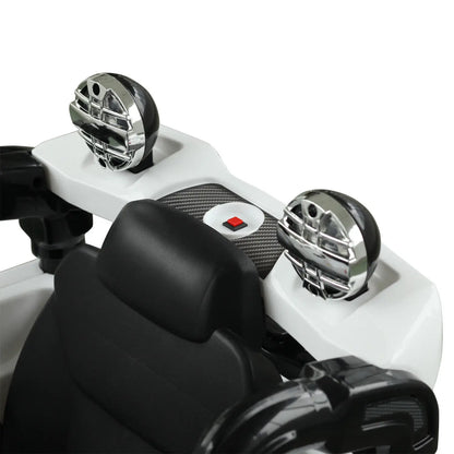 12V Kids Electric Ride On Car, Remote Control, White Electric Toy Cars at Gallery Canada