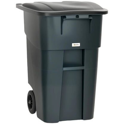 53 Gallon Outdoor Garbage Bin With Lid, Wheels, Handle, Dark Grey Garden Accessories at Gallery Canada