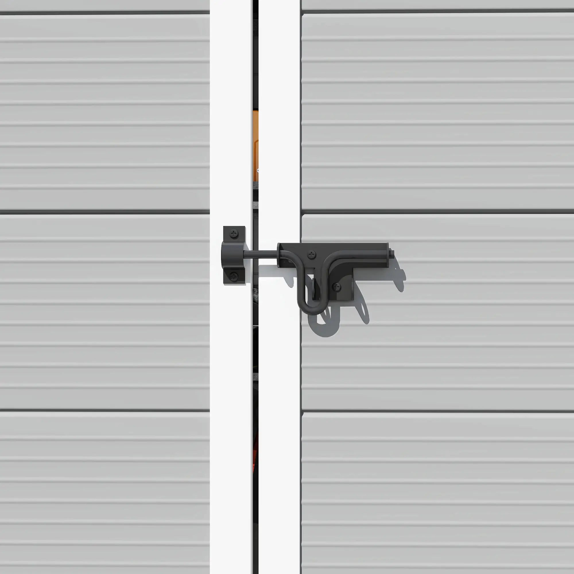 8' x 6' Plastic Garden Storage Shed, Light Grey Sheds at Gallery Canada