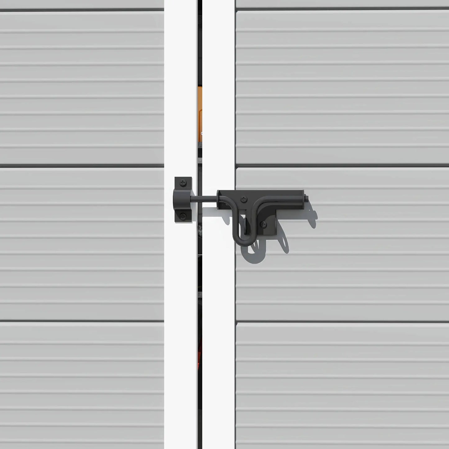 8' x 6' Plastic Garden Storage Shed, Light Grey Sheds at Gallery Canada
