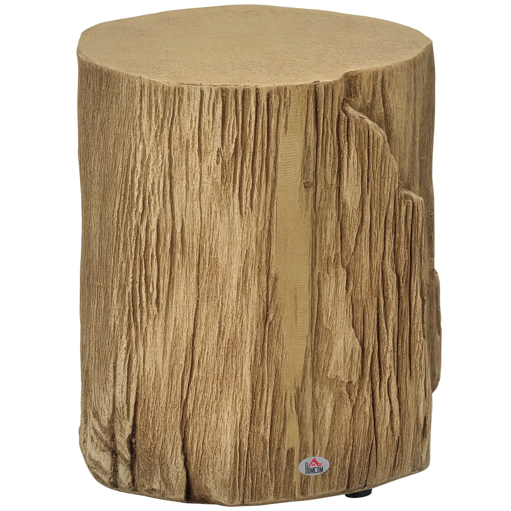 Concrete Finish Side Table, Lightweight, 17", Natural Brown Side Tables Natural Brown at Gallery Canada