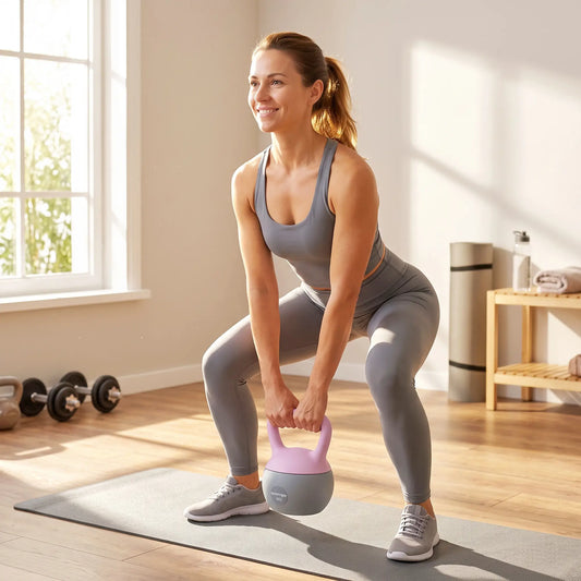 18 Lb Soft Kettlebell, Sand Filled, Purple Strength Training Equipment Purple at Gallery Canada