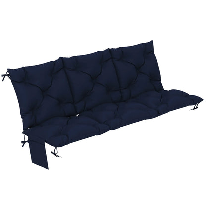 Water-Repellent Bench Cushion, 59.1" x 39.4", Navy Blue Patio Chair Cushions at Gallery Canada