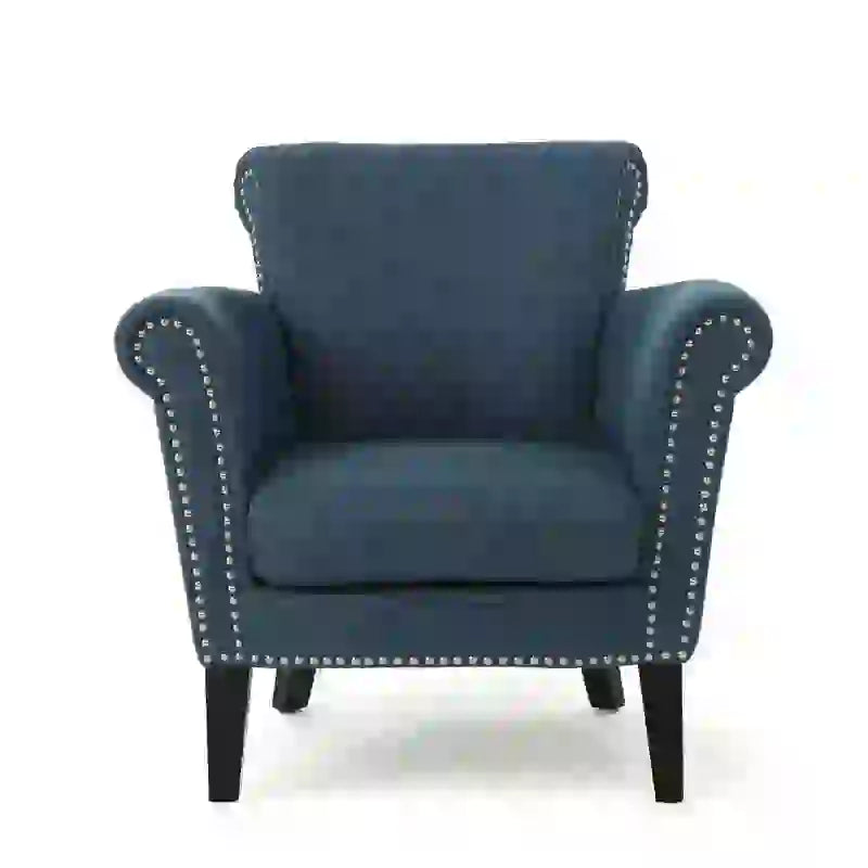 Modern Accent Chair, Wood Legs, 31