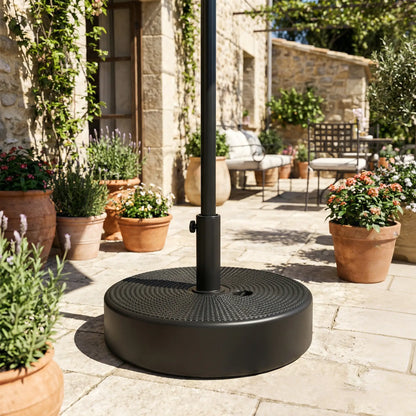 Patio Umbrella Base, 33 Lbs Water Or 42 Lbs Sand Filled, Black Umbrella Bases at Gallery Canada