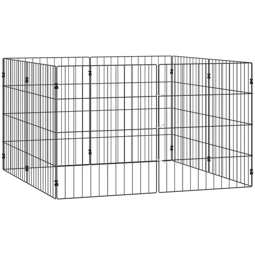 Foldable Metal Dog Playpen, Expandable Pet Fence, 20