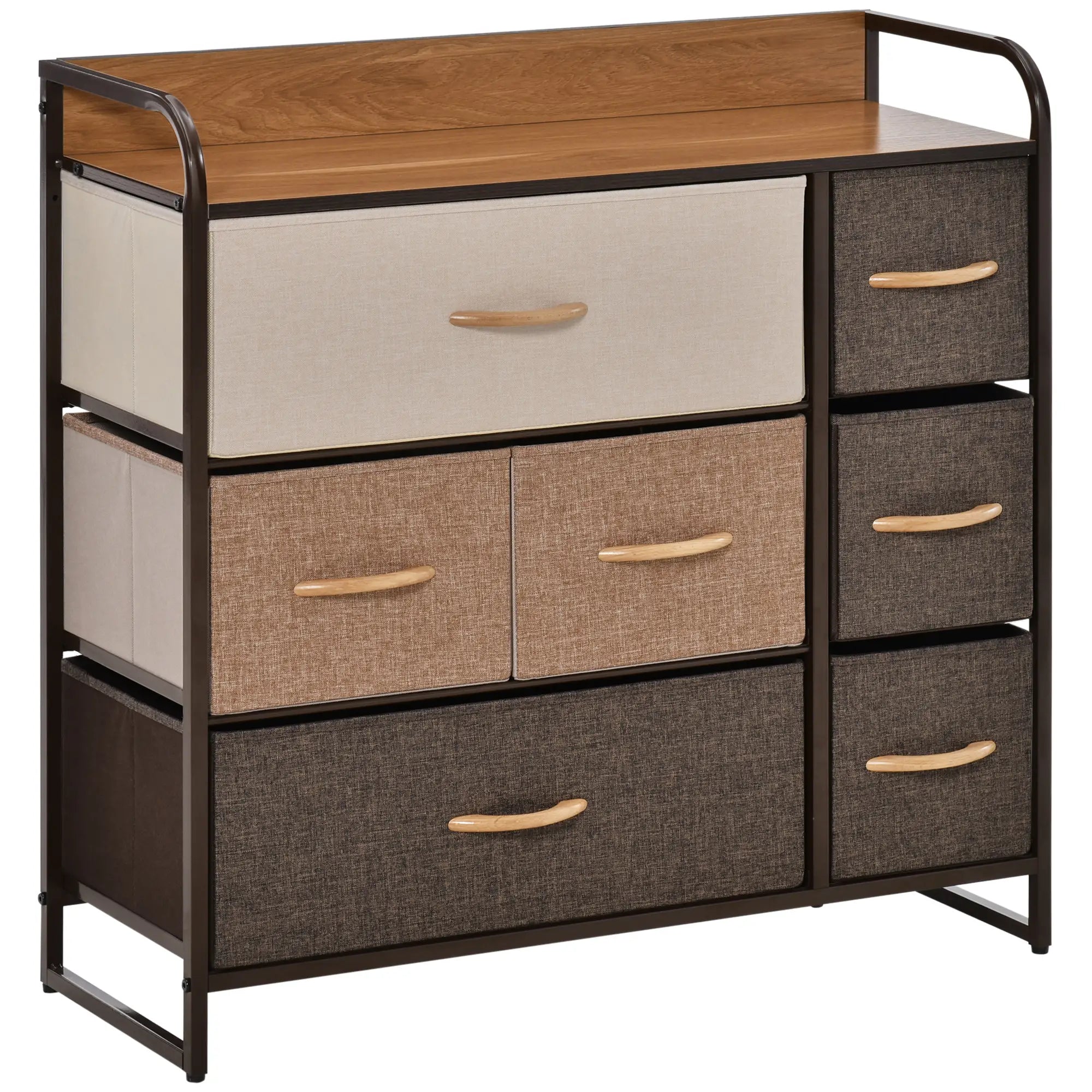 7-Bin Dresser Storage Tower, Fabric Bins with Metal Frame Storage Cabinets at Gallery Canada