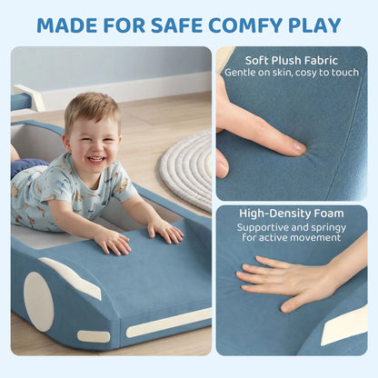 Foam Climbing Blocks, Ball Pit & Toddler Bed, 18-72 Months, Blue