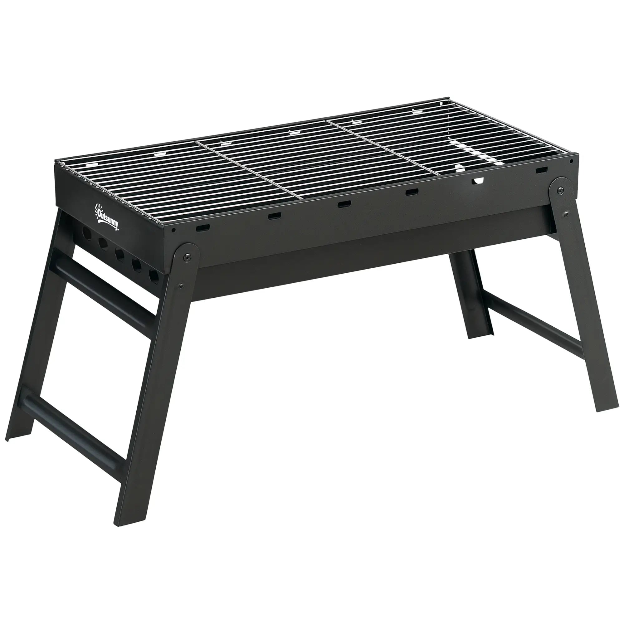 Portable Charcoal Grill With Pull-Out Basin, Folding Tabletop BBQ, Black Charcoal BBQ Grils at Gallery Canada