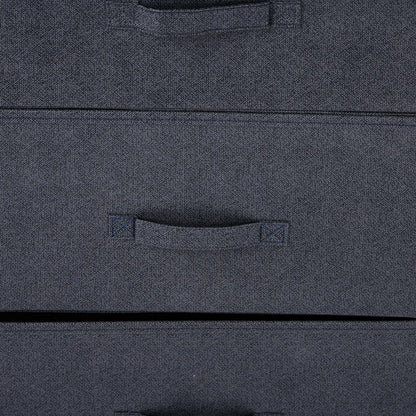 Linen Drawer Cabinet, 4 Removable Drawers, Metal Frame, Adjustable Feet, Black Storage Cabinets at Gallery Canada