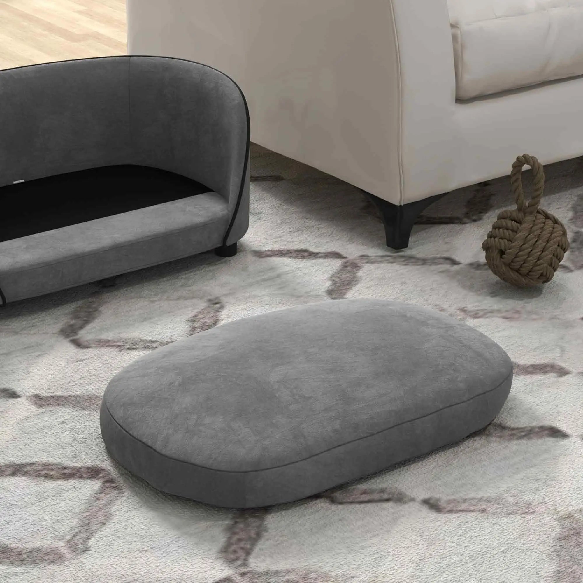 Pet Sofa Dog Couch, Small to Medium, Soft Cushion, Washable Cover, Grey Dog Sofas at Gallery Canada