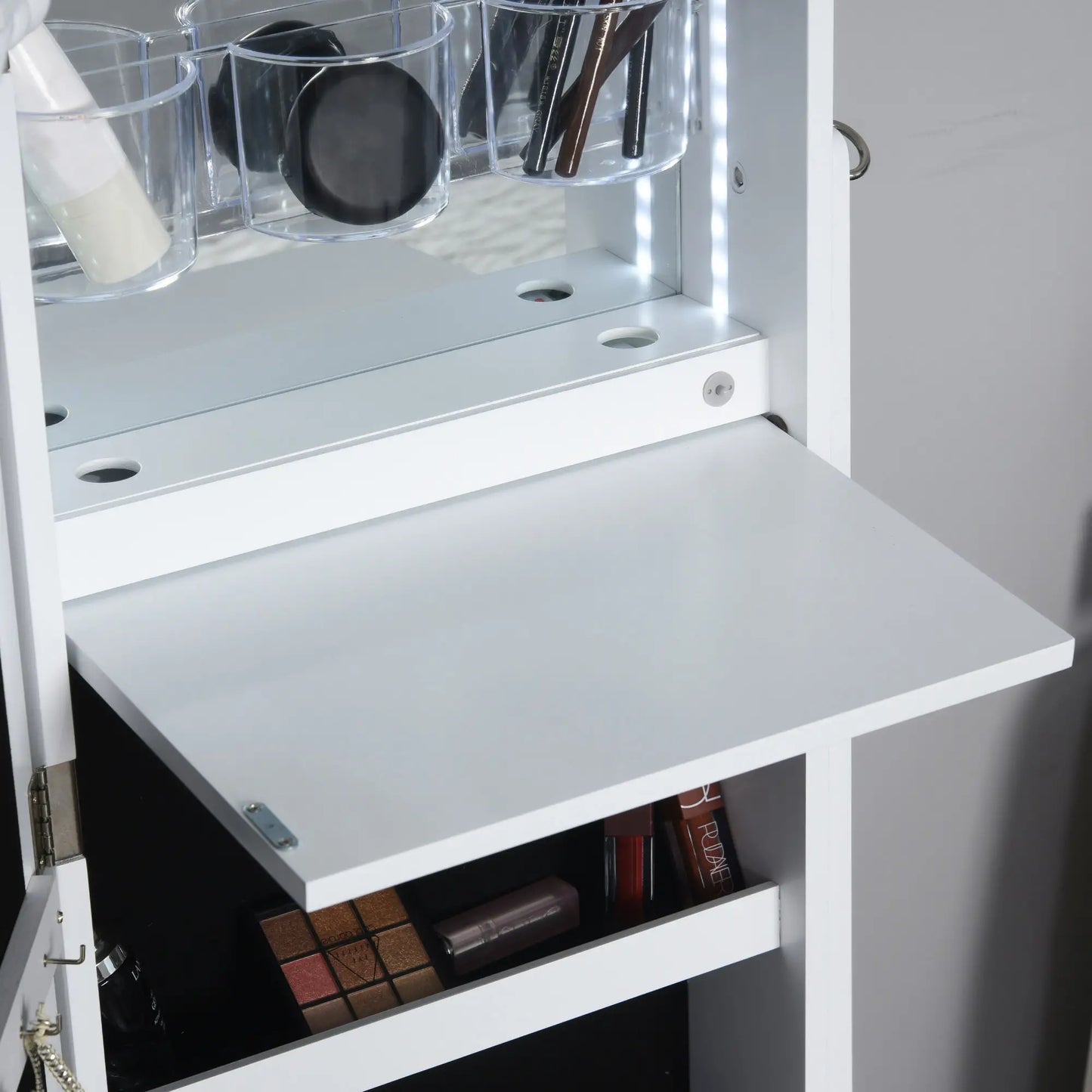 Jewellery Cabinet with Full-Length Mirror, White Jewellery Armoire & Jewellery Mirror Cabinets at Gallery Canada