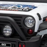 12V Camion Électrique 2 Places, Blanc