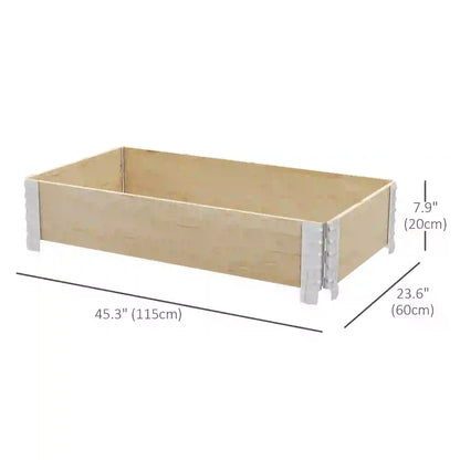 Raised Garden Bed, Foldable Wooden Planter for Outdoor Plants Wooden Planter Boxes at Gallery Canada