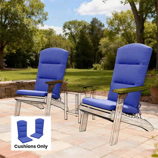 Patio Chair Cushion For Adirondack Chairs, Navy Blue Patio Chair Cushions Navy Blue at Gallery Canada