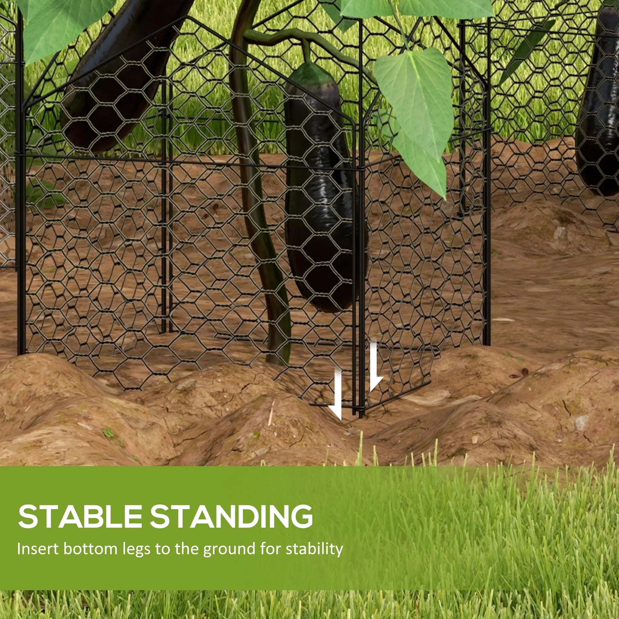 4 Pack Garden Cloches, 12