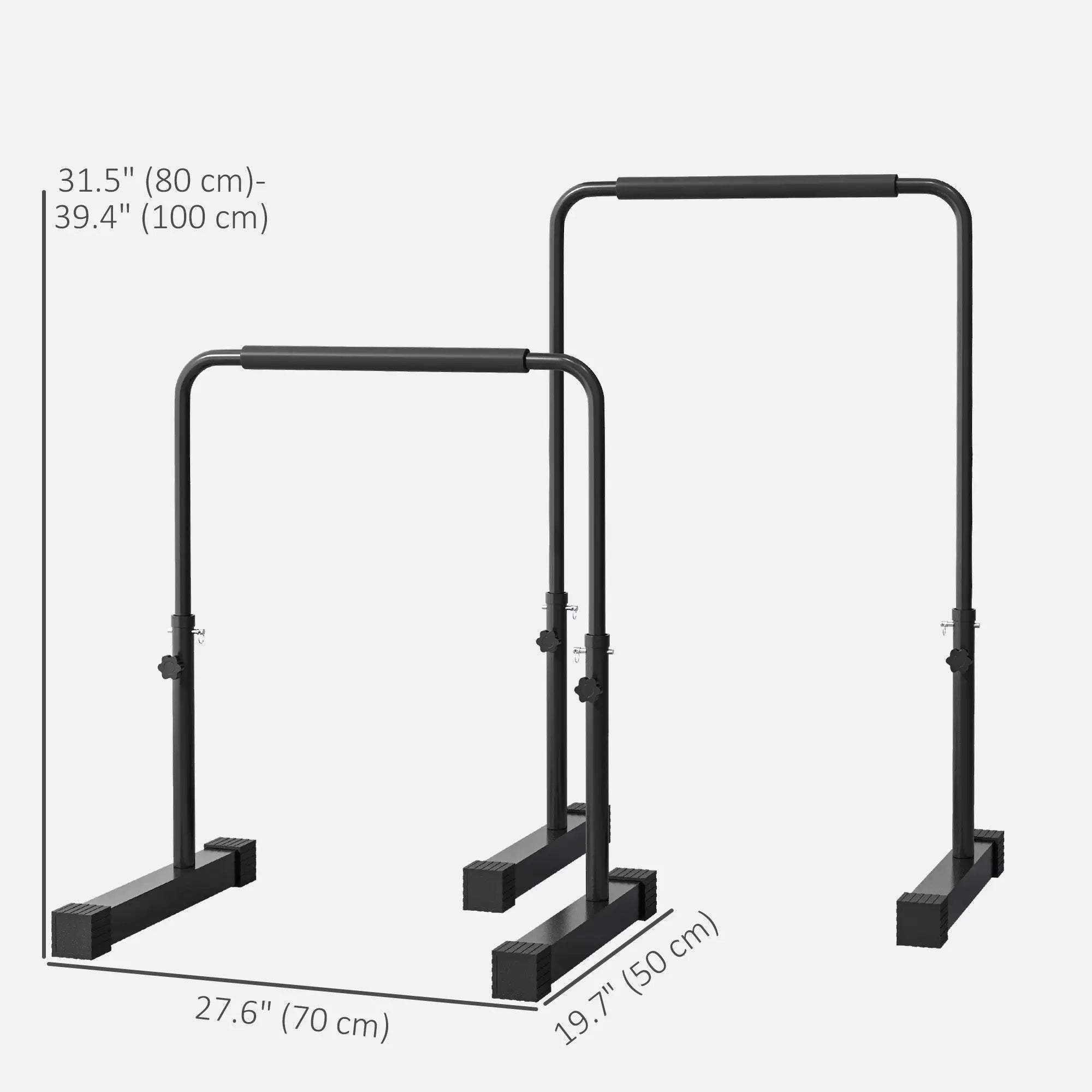 Adjustable Push Up Bars, Dip Station with 4 Height Levels More-Strength Training Equipment at Gallery Canada