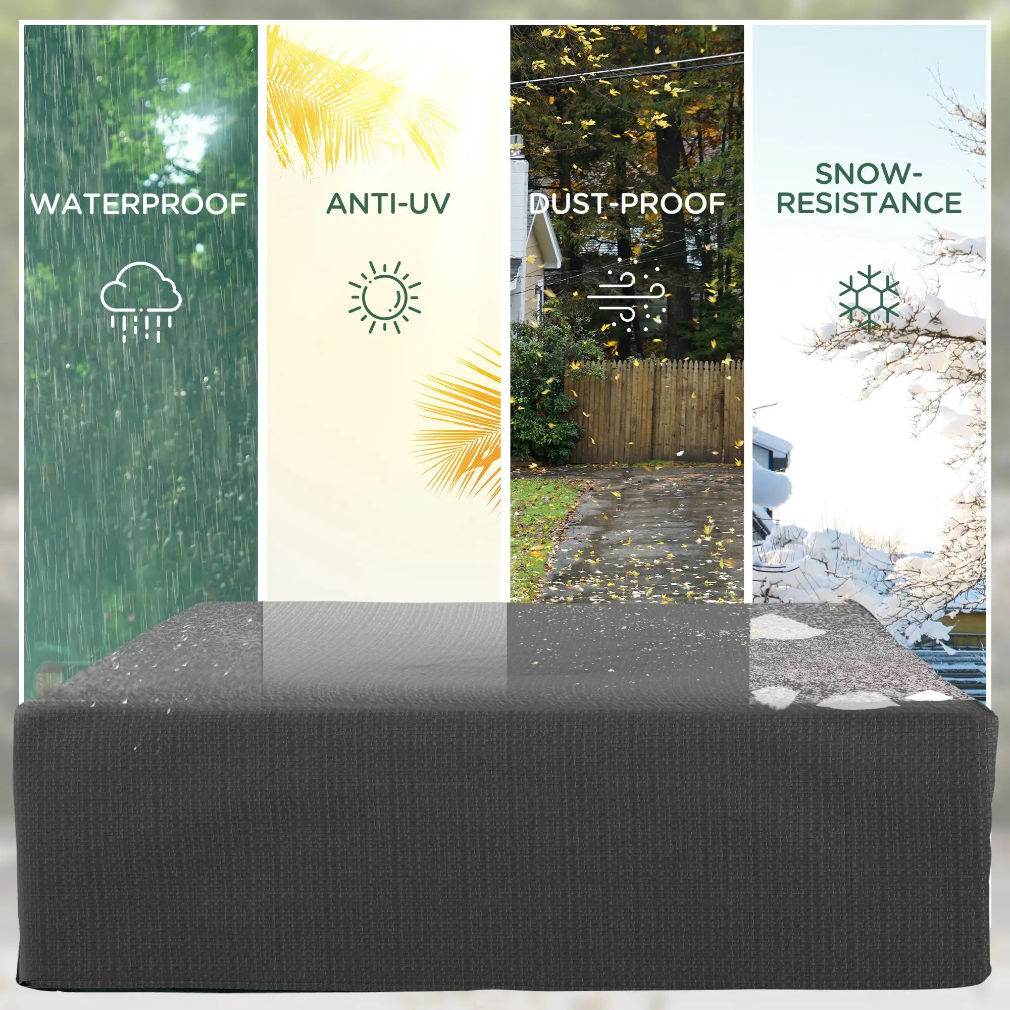 Large Outdoor Furniture Covers, Waterproof Anti-UV Protection, Grey Patio Furniture Covers at Gallery Canada