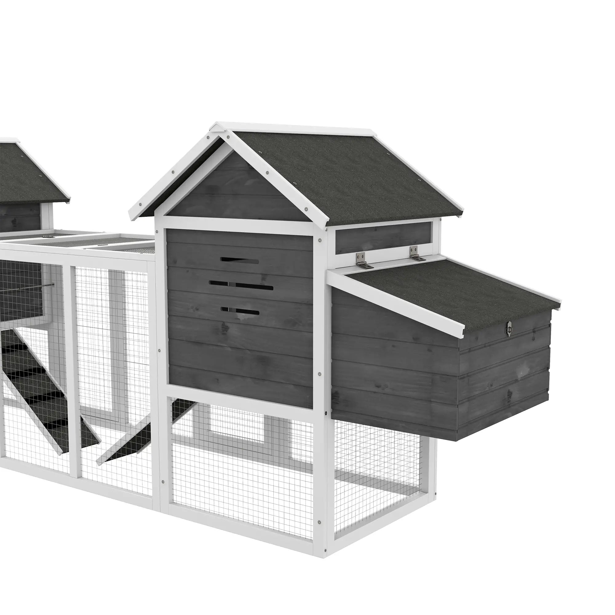 Extra Large Chicken Coop, Wooden Poultry House, Rabbit Hutch, Grey Chicken Coops at Gallery Canada