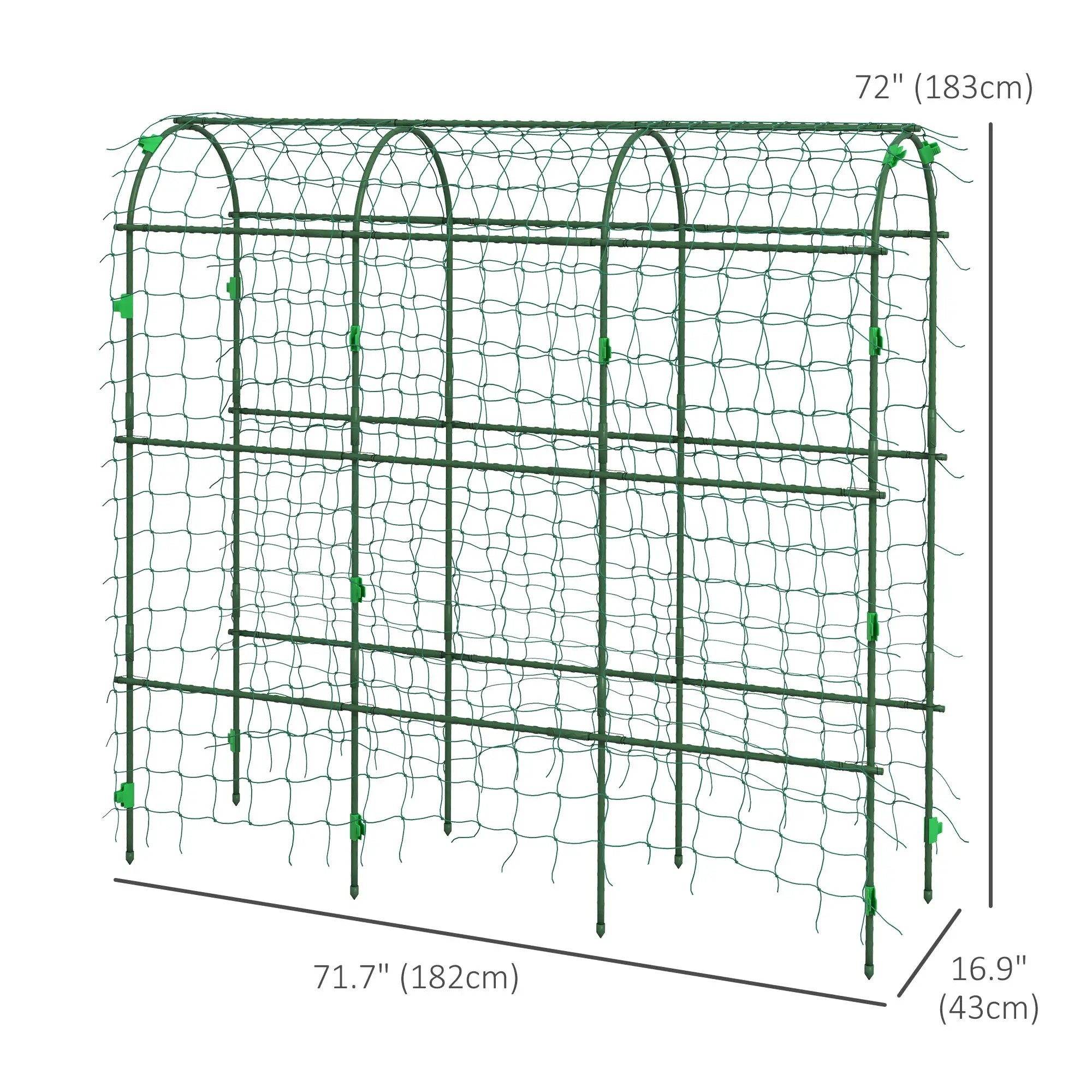 Metal Garden Trellis, A-Frame Arch for Climbing Plants, 17