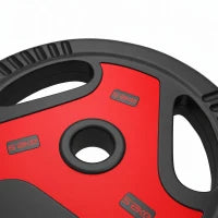 6-Piece 88 lbs Weight Plates Set, Sand-Filled, Black and Red