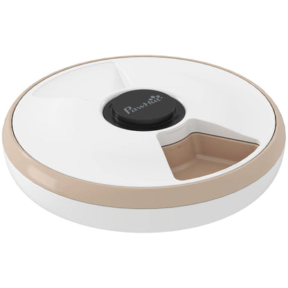 Automatic Cat Feeder, Dry Wet Food, 6 Trays, Battery Powered, Light Brown Dog Bowls at Gallery Canada
