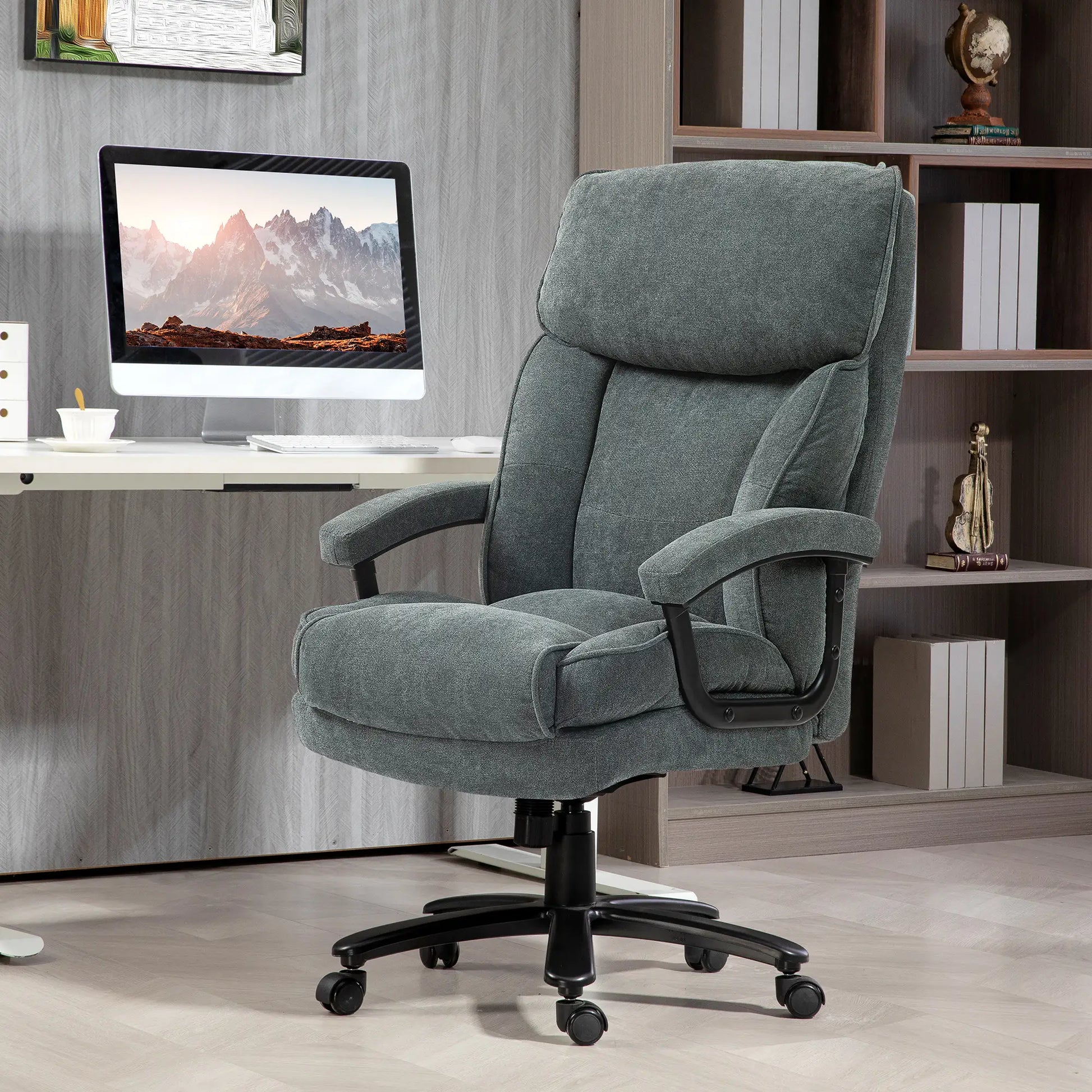 Big Tall Executive Office Chair, 450 Lbs Heavy Duty, Grey Executive & Manager Chairs at Gallery Canada