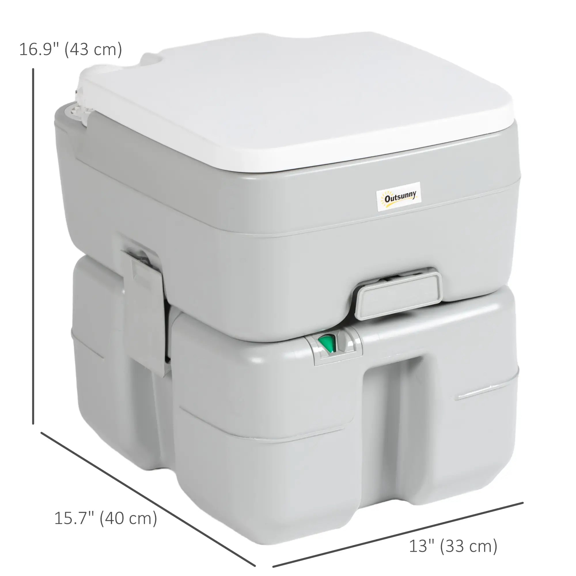 5.3 Gallon Portable Toilet, Level Indicator, Anti-Leak Pump, Camping, RV Camping Toilets at Gallery Canada