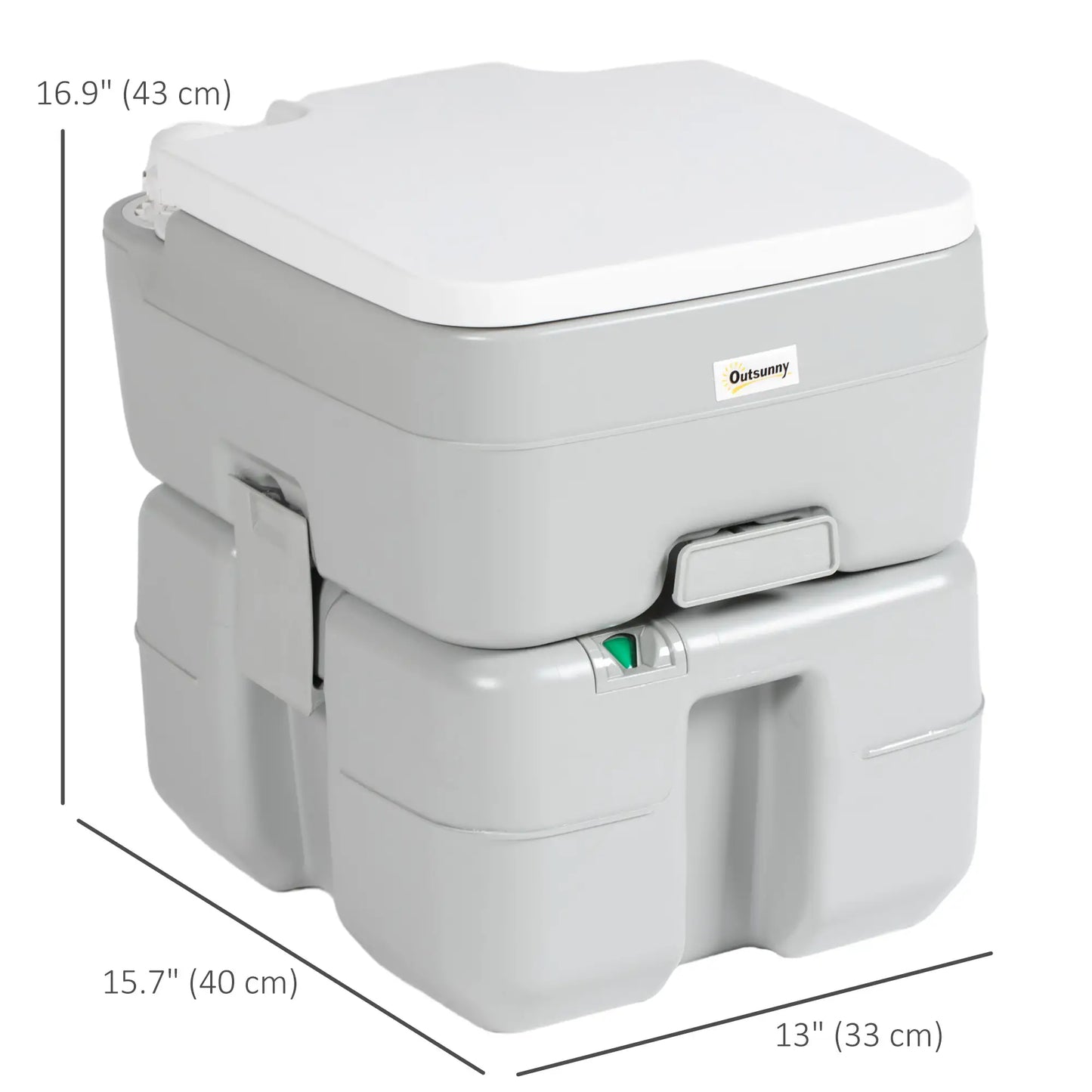 5.3 Gallon Portable Toilet, Level Indicator, Anti-Leak Pump, Camping, RV Camping Toilets at Gallery Canada
