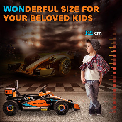 12V Electric Car For Kids, Suspension, Music, MP3, Remote Control, Orange Electric Toy Cars at Gallery Canada
