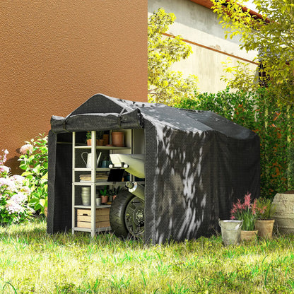 Outdoor Storage Shed, UV Resistant Bike Tent, Portable for Motorcycle, Black Portable Shed at Gallery Canada