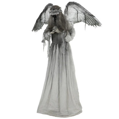Animated Crying Angel Halloween Decoration, Sound & Touch Halloween Decorations Dark Grey at Gallery Canada