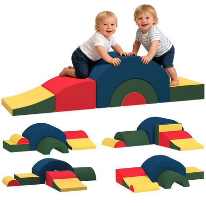 Toddlers Climbing Toys, 5-Piece Foam Blocks, Soft Play Set Kids Gym & Playmats at Gallery Canada