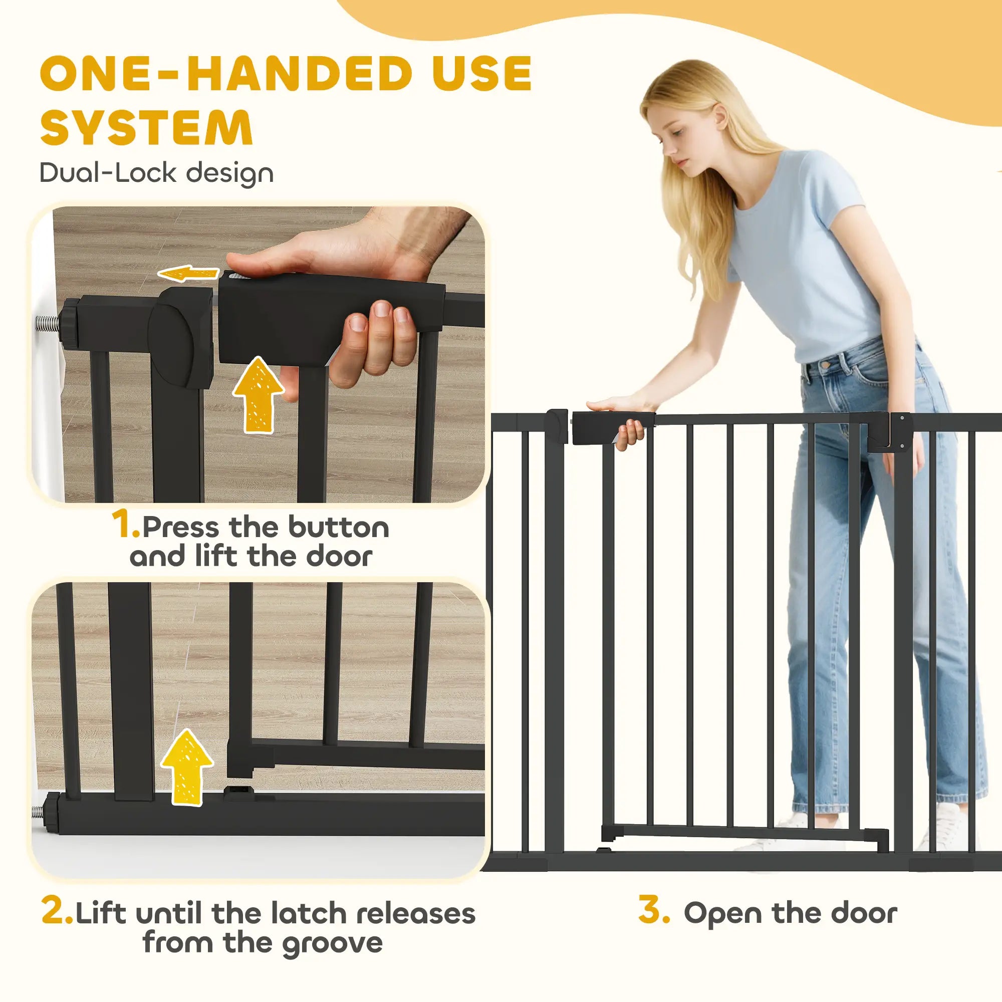 Baby Gate, Pet Safety Gate, 30