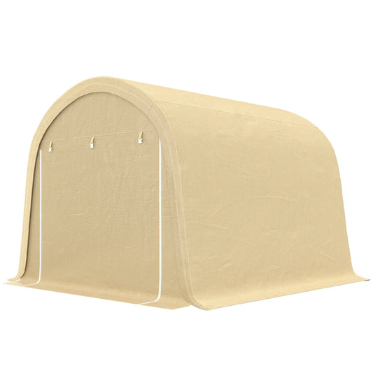 10' x 10' Outdoor Storage Tent, Heavy Duty Waterproof Portable Shed Portable Shed Beige at Gallery Canada