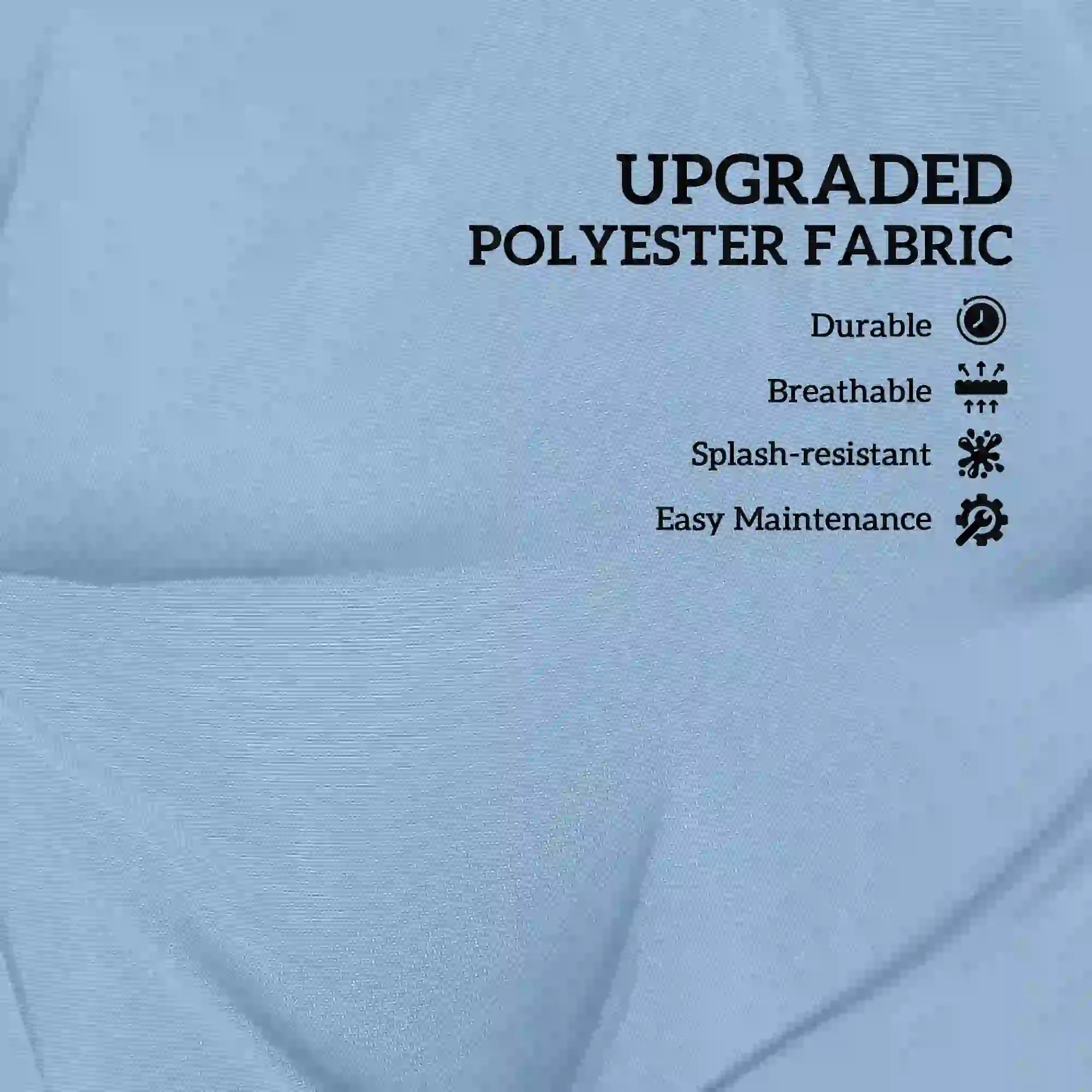 Garden Bench Cushion, 2 Seater with Backrest, Non-Slip Thick Pad, Blue Patio Chair Cushions at Gallery Canada