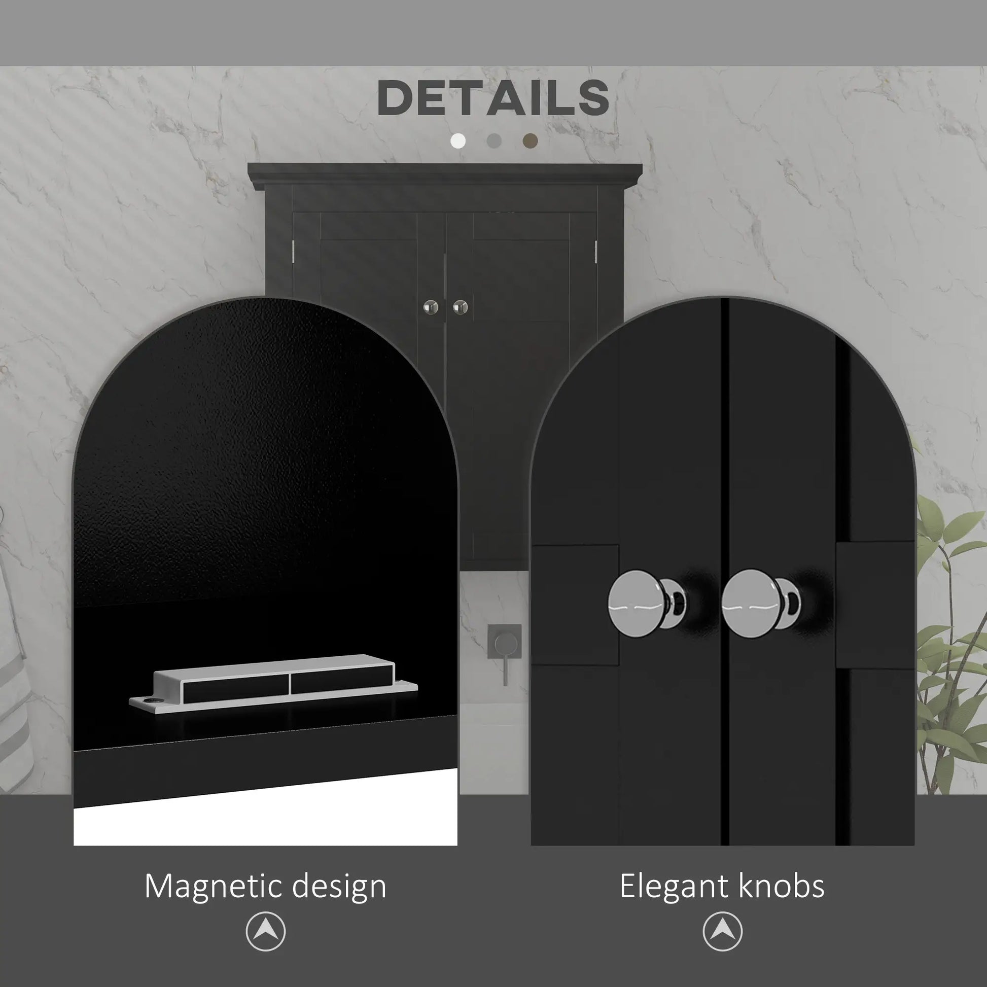 Bathroom Medicine Cabinet, Over Toilet Storage, Adjustable Shelves, Black Bathroom Cabinets at Gallery Canada