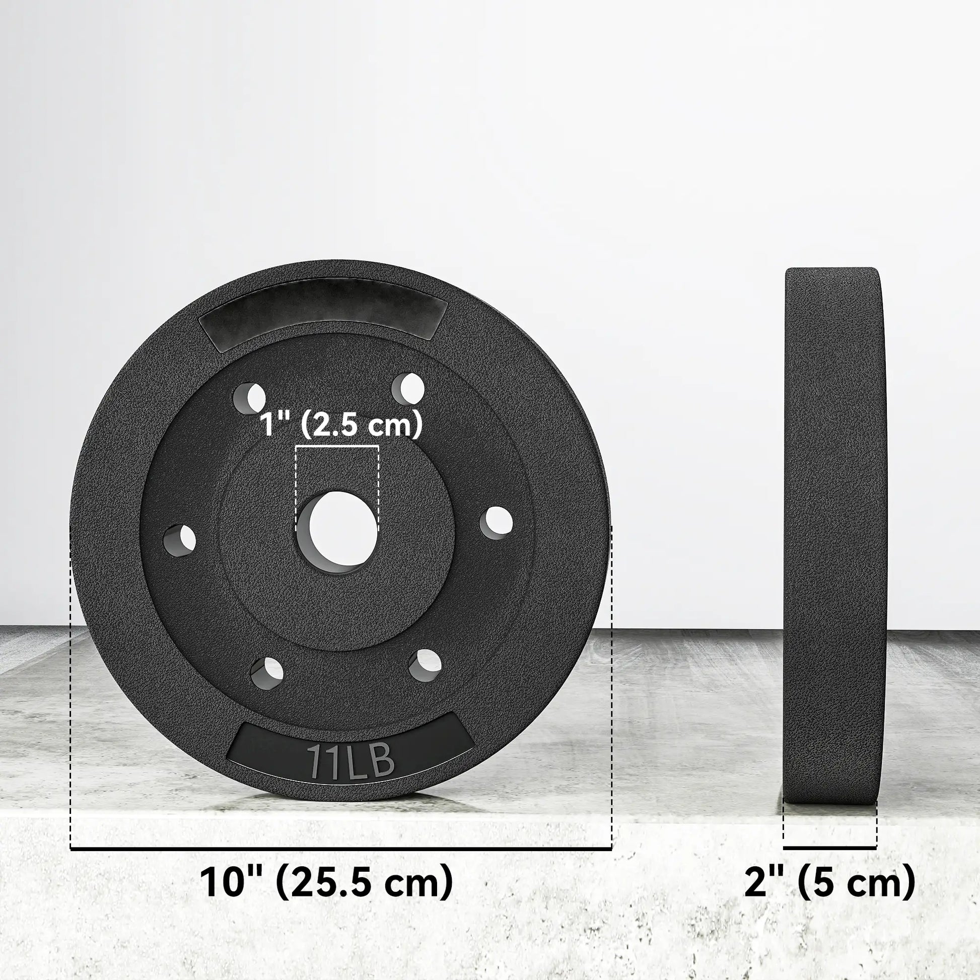 Weight Plates Set, 1-Inch Barbell, 4 x 11 lbs Dumbbells & Barbells at Gallery Canada